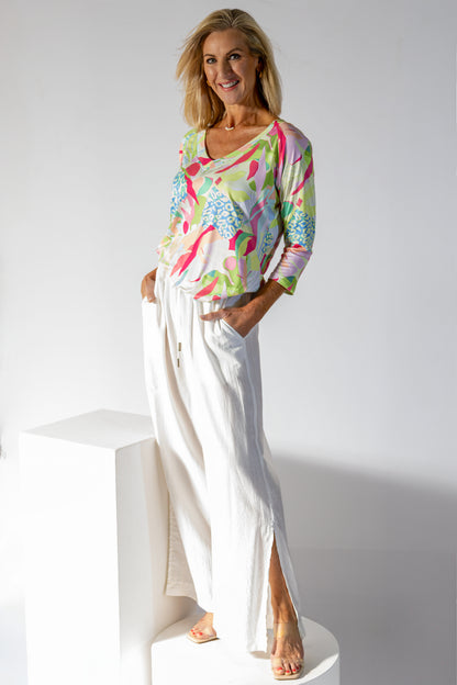 Straight Leg Elasticated Waist Pant